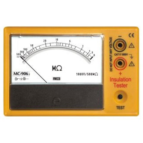 Meco Analog Insulation Tester with Battery Adapter MC 906BA 