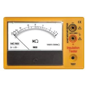 Meco Analog Insulation Tester with Battery Adapter MC 981BA 