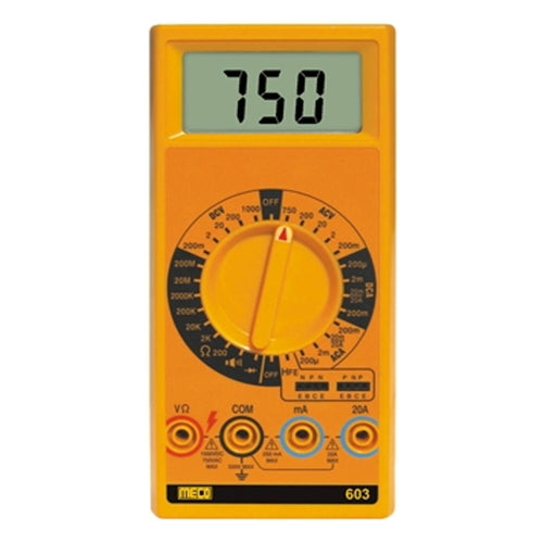 Meco Digital Multimeter With 20A AC/DC 3-1/2 Digit 2000 Count 603 