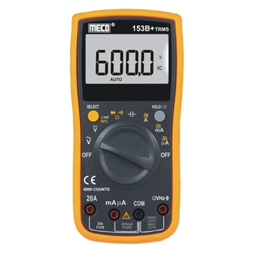 Meco TRMS Autoranging Digital Multimeter With Holster 3-5⁄6 Digit 6000 Count 153B+TRMS 
