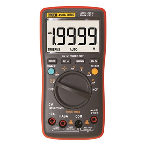 Meco TRMS Autoranging Digital Multimeter 4-1⁄2 Digit 19999 Count 450B+TRMS 