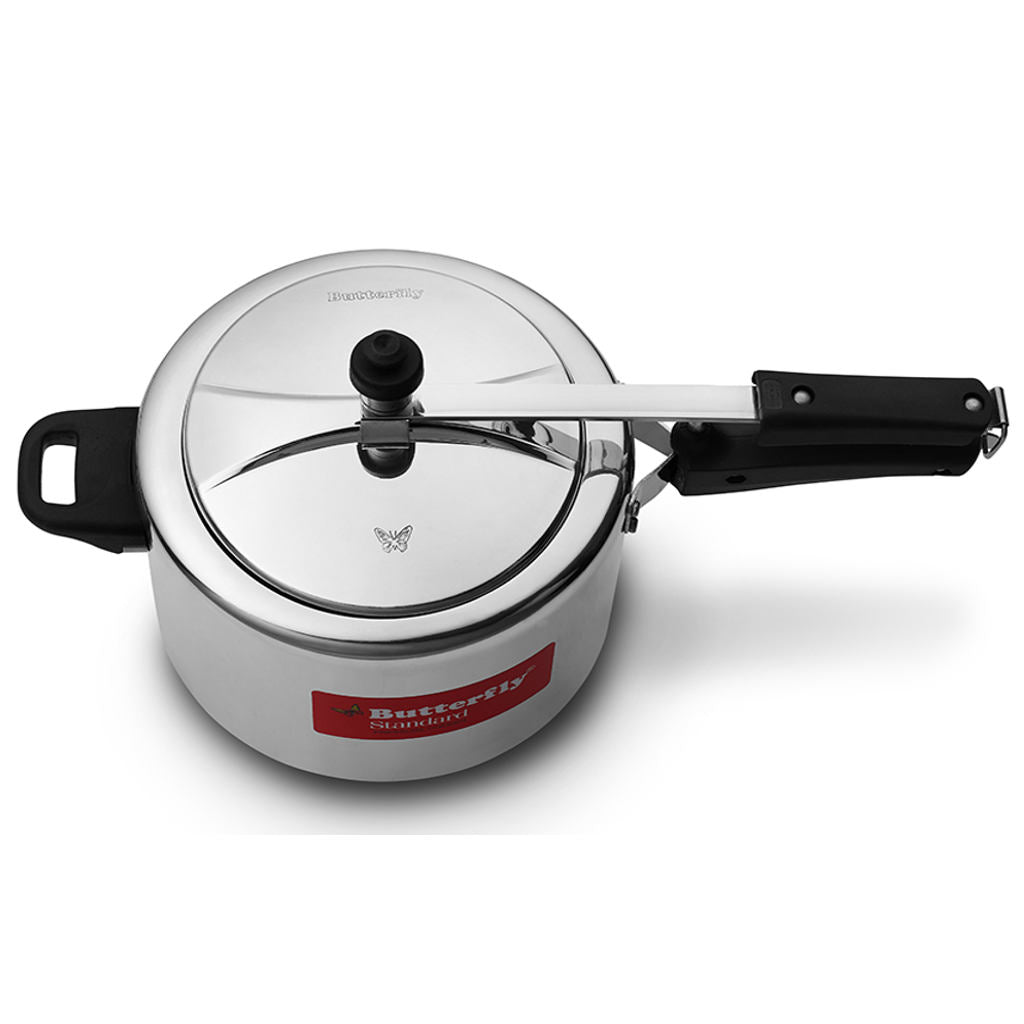 Butterfly Standard Aluminium Inner Lid Pressure Cooker 5Litre