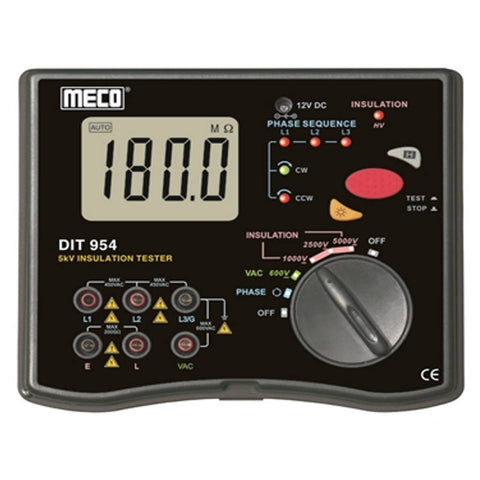 Meco Digital Insulation Tester With AC Voltage 5kV-200GΩΩ DIT 954 