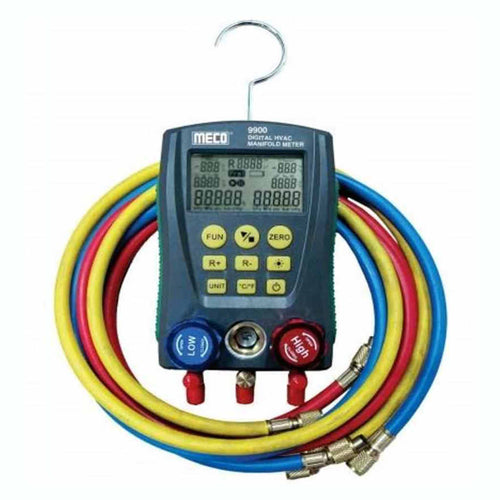 Meco Digital HVAC Manifold Meter Without Temperature Clamps 9900 