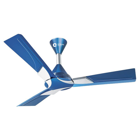 Orient Wendy Ceiling Fan With Remote 900mm Azure Blue-Silver 