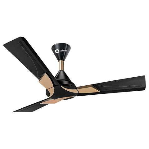 Orient Wendy Ceiling Fan With Remote 900mm Metallic Black-Gold 