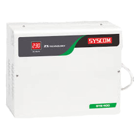 Syscom Voltage Stabilizer for Aircondtioner 12Amps STB-400 
