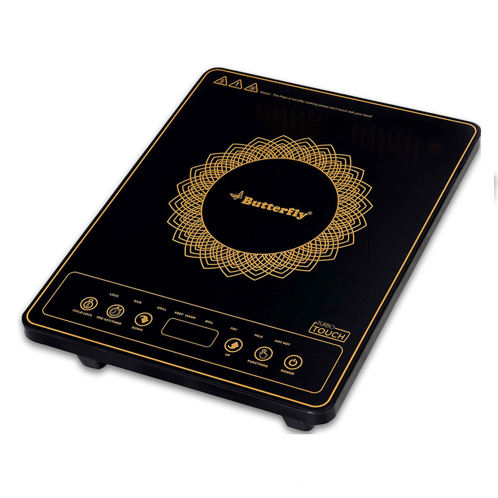 Buy Butterfly Turbo Touch Induction Cooktop 1800W Black Online at