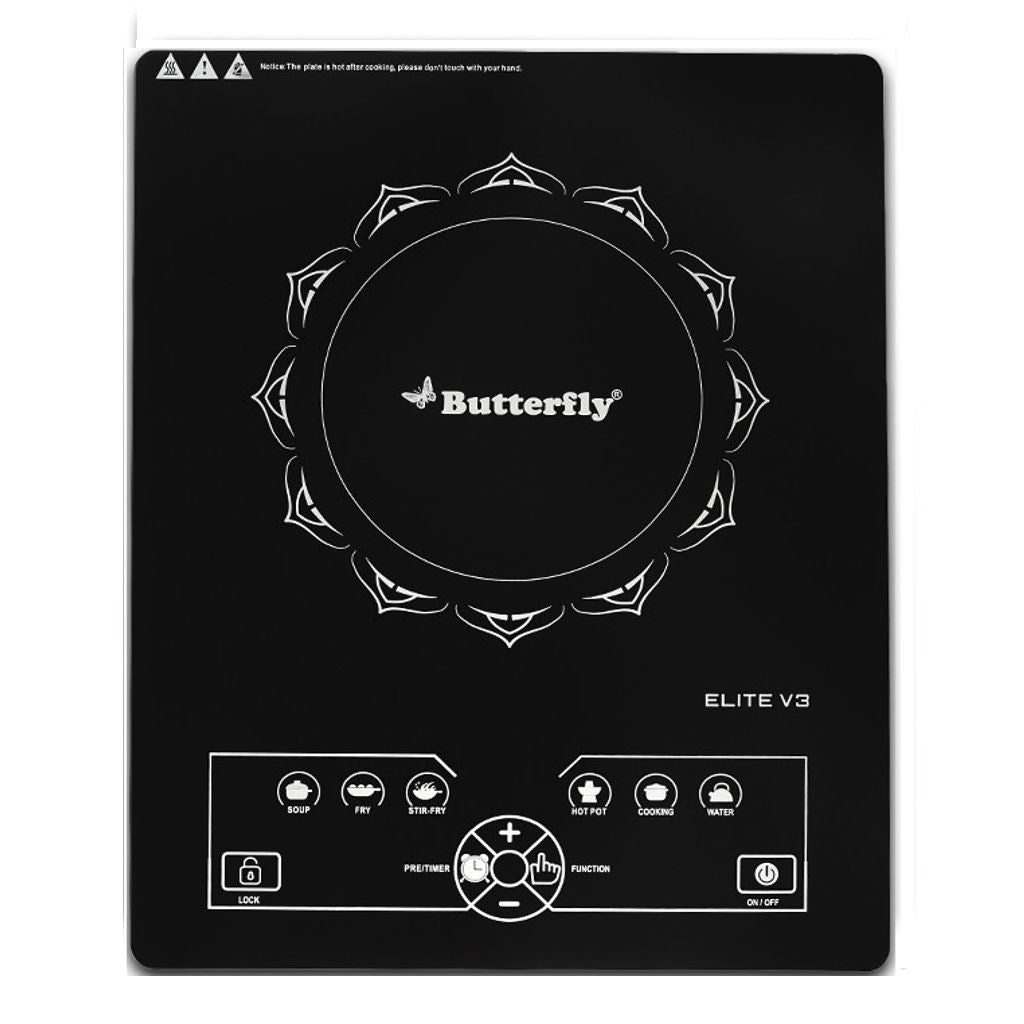 Buy Butterfly Elite V3 Induction Cooktop 2200W Black Online at