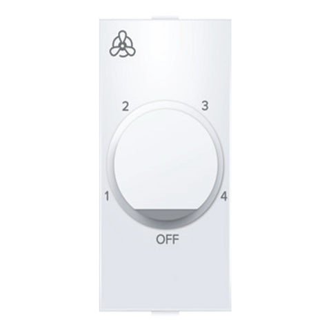 Anchor Ziva 4Step Fan Regulator 100W 1Module White 68301 