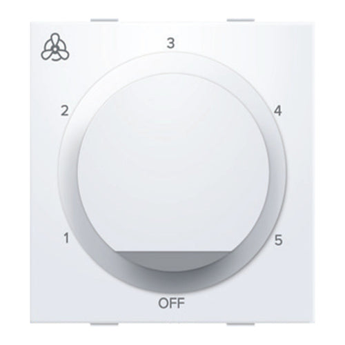 Anchor Ziva 5Step Fan Regulator 100W 2Module White 68302 