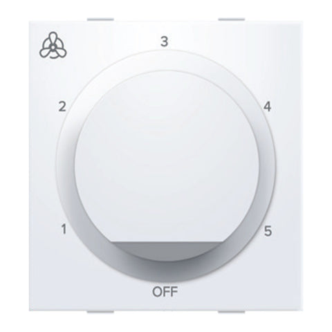 Anchor Ziva 5Step Fan Regulator 100W 2Module White 68302 