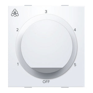 Anchor Ziva 5Step ISI Marked Fan Regulator  100W 2Module White 68322 