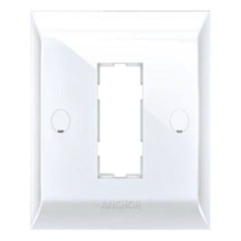 Anchor Ziva Single Mounting Plate 1Module White 68801 