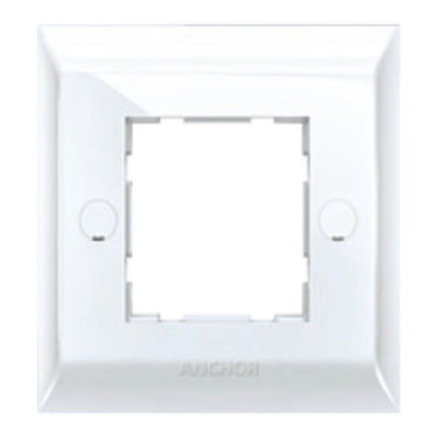 Anchor Ziva Single Mounting Plate 2Module White 68802 