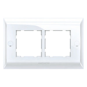 Anchor Ziva Single Mounting Plate 4Module White 68804 