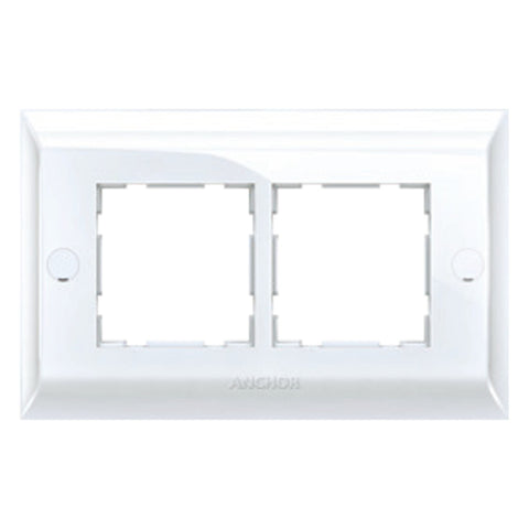 Anchor Ziva Single Mounting Plate 4Module White 68804 