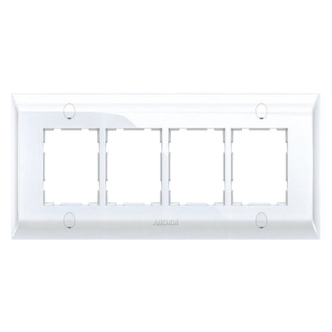 Anchor Ziva Single Mounting Plate 8Module White 68808 