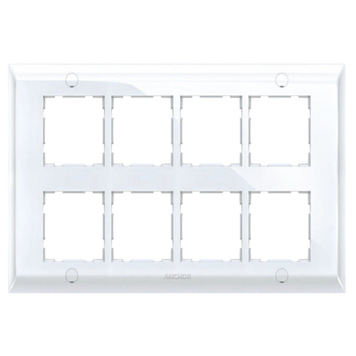 Anchor Ziva Single Mounting Plate 16Module White 68816 
