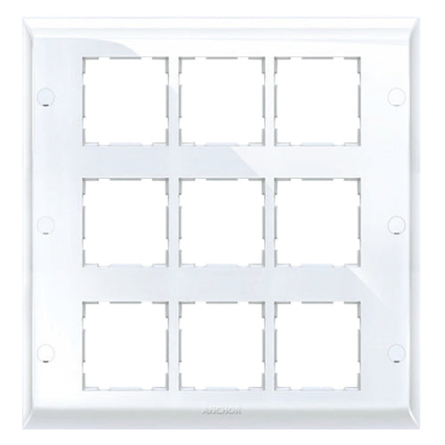 Anchor Ziva Single Mounting Plate 18Module White 68818 