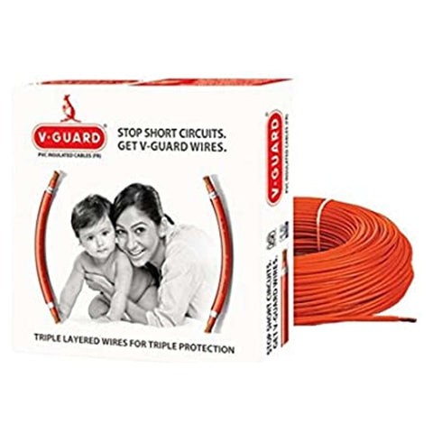 V-Guard Flame Retardant(FR) House Wiring Cable 100meter 10Sq.mm