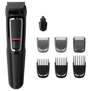 Philips 8-in -1 Hair Clipper & Face Multigroomer Trimmer Kit (Black) MG3730/15 