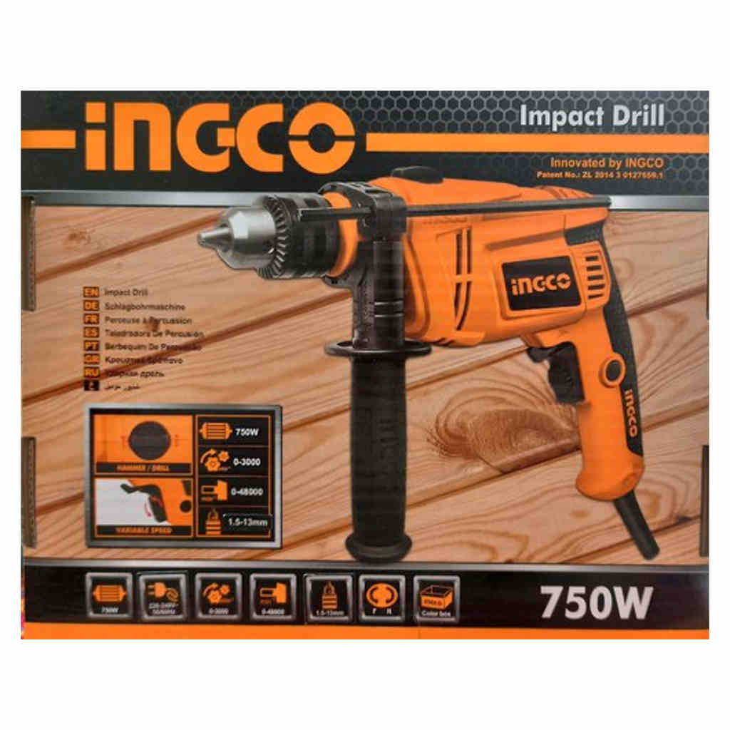 Ingco Impact Drill Machine 13mm 750W ID7508