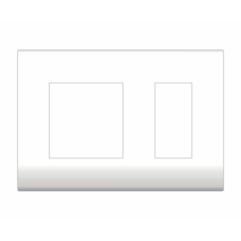 Lisha Cover Plate 16A 3X1 White 4089 