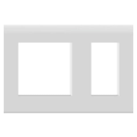 Lisha Cover Plate 16A 3X1 Silver 4100 