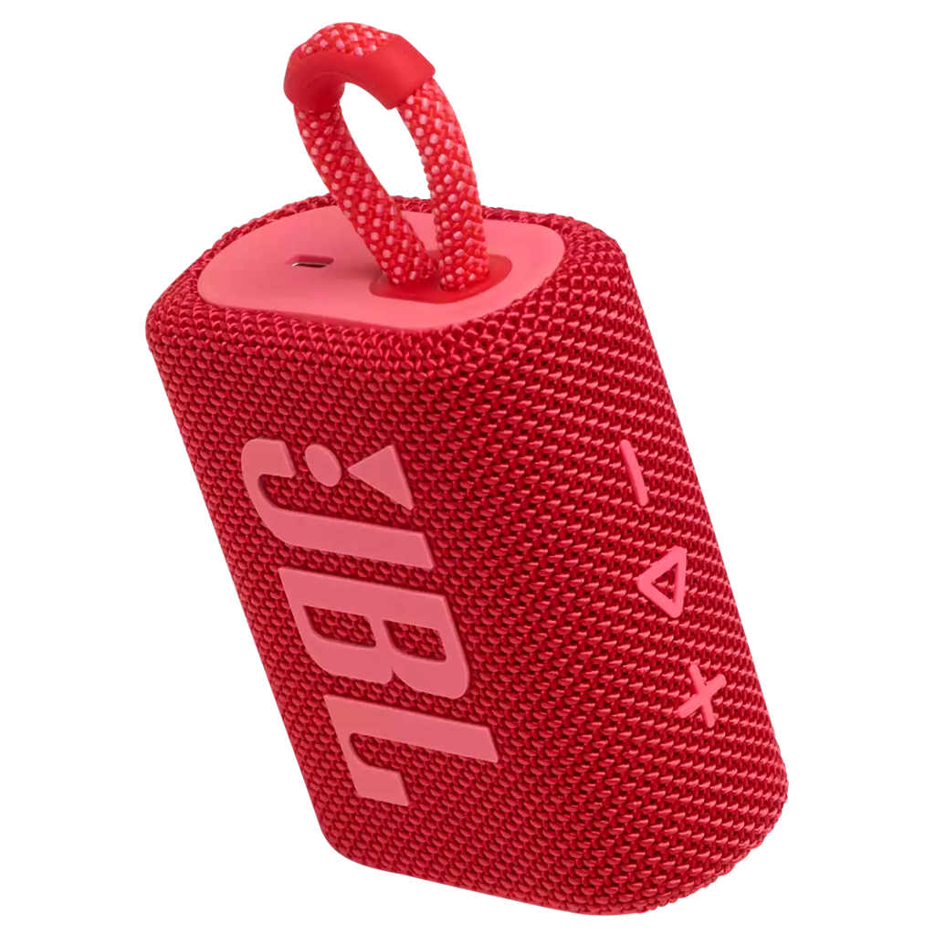 JBL GO 3 Portable Waterproof  Speaker Red JBLGO3REDAM