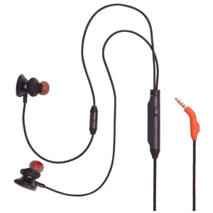 JBL Quantum 50 Wired In-Ear Gaming Headset With Volume Slider And Mic Mute Black JBLQUANTUM50BLKAM 