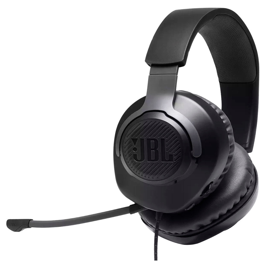 JBL Quantum 100 Wired Over-Ear Gaming Headset With A Detachable Mic Black JBLQUANTUM100BLK 