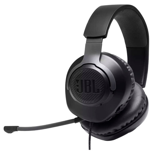 JBL Quantum 100 Wired Over-Ear Gaming Headset With A Detachable Mic Black JBLQUANTUM100BLK 