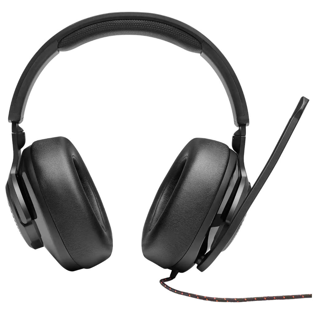 JBL Quantum 200 Wired Over-Ear Gaming Headset With Flip-Up Mic Black JBLQUANTUM200BLKAM