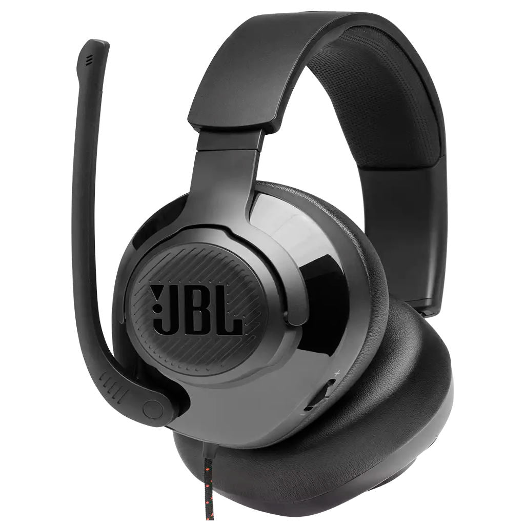 JBL Quantum 200 Wired Over-Ear Gaming Headset With Flip-Up Mic Black JBLQUANTUM200BLKAM