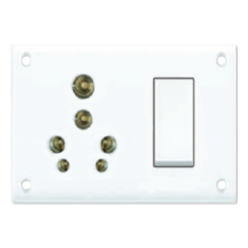 Fybros Zine 3 In 1 Universal Switch & Socket Combined(Dolly) 8056A 