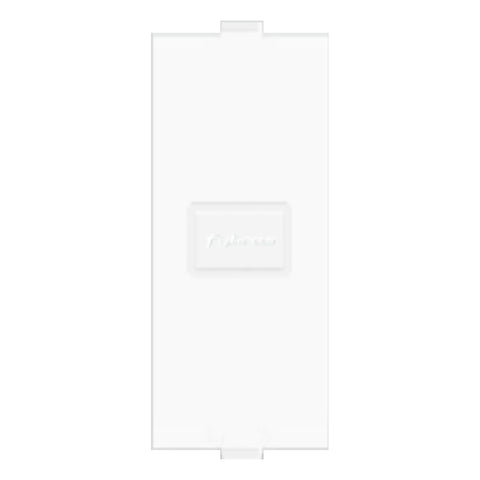 Fybros Wood-em Modular Single Blank Plate White W10037 