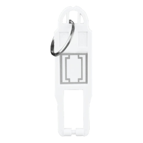 Fybros Wood-em Modular Key Ring Tag Only White W10039 