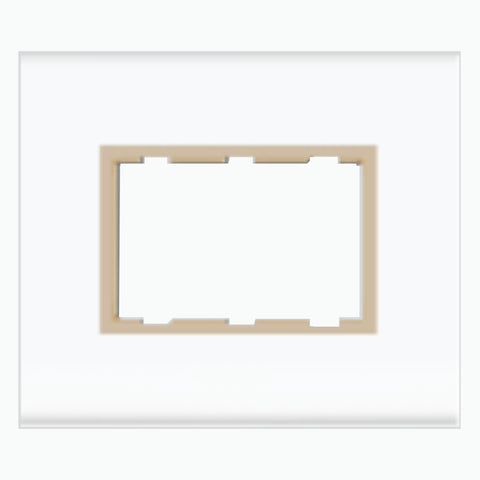 Fybros Axcent Modular Plate 3M Basic Ivory W20003 