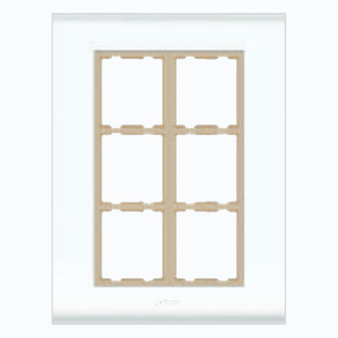 Fybros Axcent Modular Plate 12M-V Basic Ivory W20016 