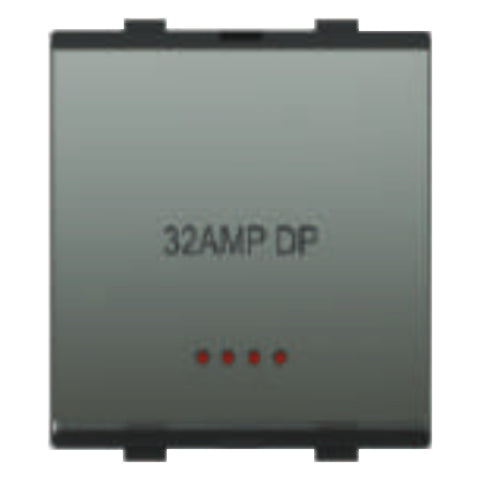 Fybros Favio X1 Dp Switch With LED Indicator 32Amp Metallic F1040 