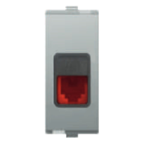 Fybros Favio EDP Socket Outlet RJ45(5e) Metallic F1073 