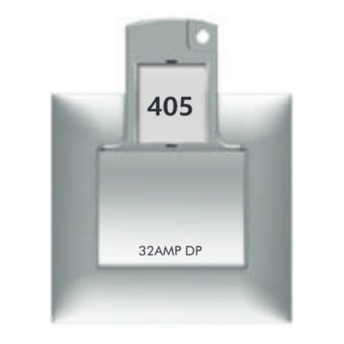 Fybros Favio DP Main Switch With Key Tag 32Amp Metallic F1119 