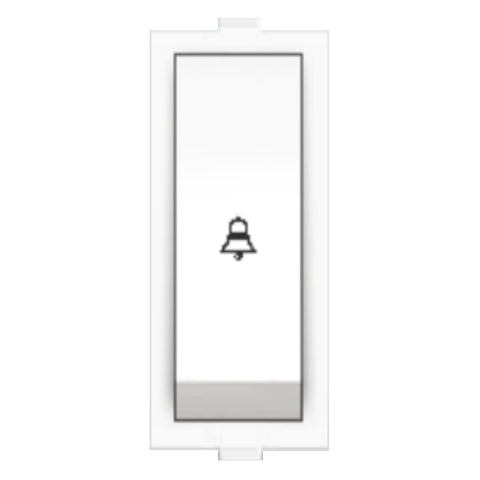 Fybros Wood-em Modular Bell Push Switch One Module 10Amp White W10004 