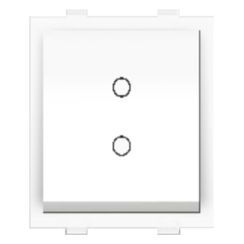 Fybros Wood-em Modular Two Way Switch Two Module 10Amp White W10007 