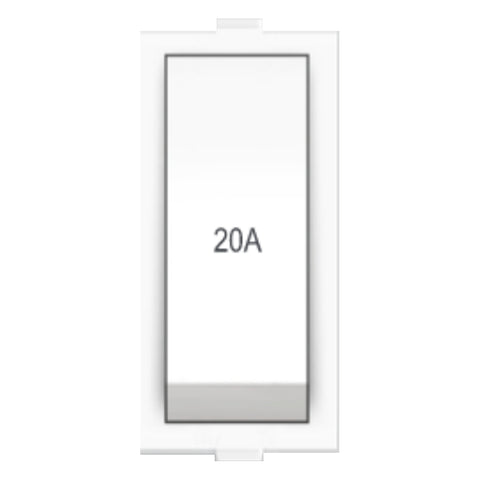 Fybros Wood-em Modular One Way Switch One Module 20Amp White W10011 