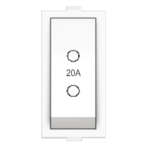 Fybros Wood-em Modular Two Way Switch One Module 20Amp White W10012 