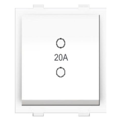 Fybros Wood-em Modular Two Way Switch Two Module 20Amp White W10015 