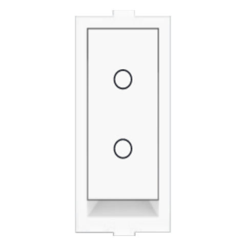 Fybros Wood-em Modular Two Way Switch One Module 10Amp White W90002 