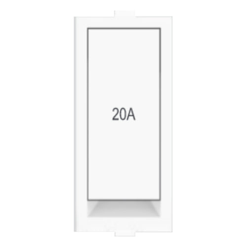 Fybros Wood-em Modular One Way Switch One Module 20Amp White W90009 